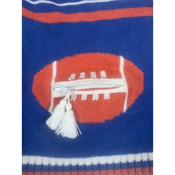 Vintage Florida Gators Mens Cardigan Sweater Orange Blue Football Large Academia